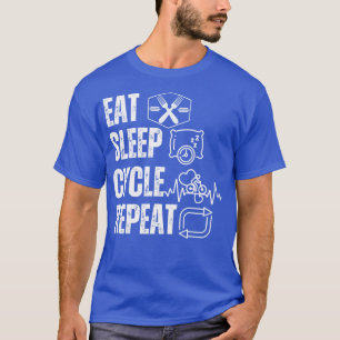 T-shirt Mangez le cycle de sommeil répéter drôle amoureux