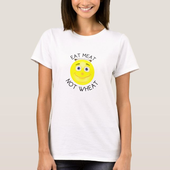 T-shirt Mangez le halo de blé de viande pas pour des (Devant)