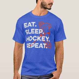 T-shirt Mangez le hockey du sommeil Répéter 1