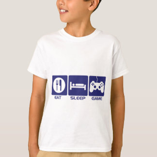 T-shirt Mangez le jeu de sommeil - jeux vidéo de geek de