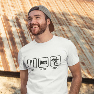T-shirt Mangez le judo de sommeil