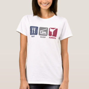 T-shirt Mangez le karaté de sommeil - fille