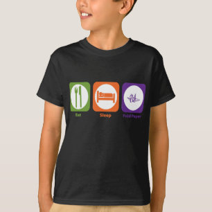 T-shirt Mangez le papier de pli de sommeil