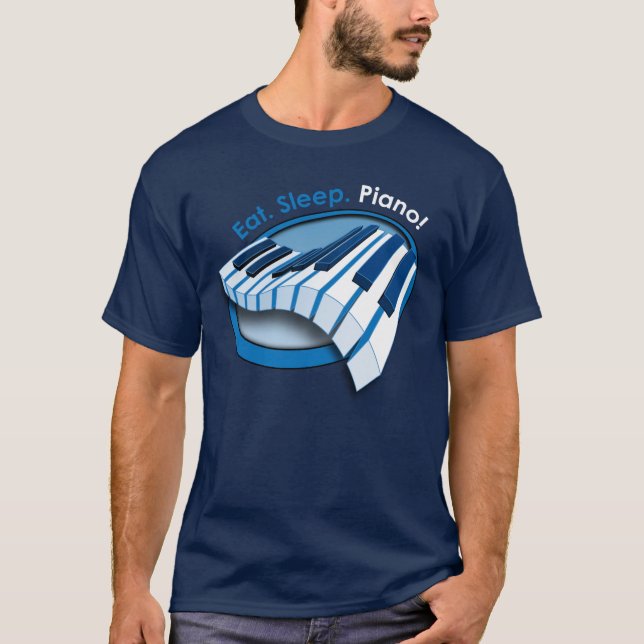 T-shirt Mangez le piano de sommeil (Devant)