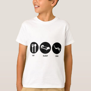 T-shirt Mangez le piqué de sommeil