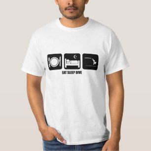 T-shirt mangez le piqué de sommeil