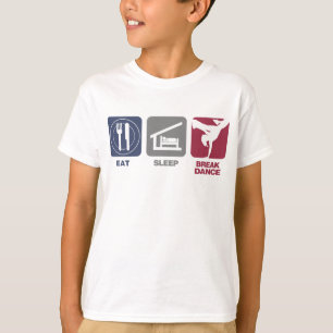 T-shirt Mangez le smurf de sommeil - fille