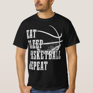 T-shirt Mangez le sommeil basketball Répéter le joueur de 