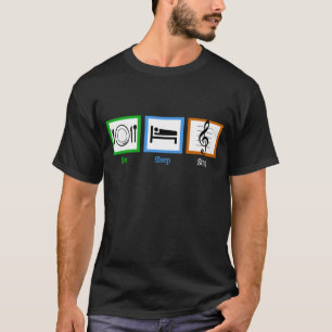 T-shirt Mangez le sommeil chantent