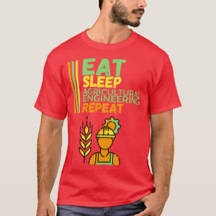 T-shirt Mangez le sommeil Génie agricole Répétition