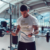 Mangez le sommeil gymnase répéter motivation citer