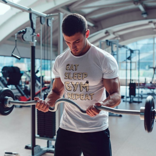 T-shirt Mangez le sommeil gymnase répéter motivation citer (Créateur téléchargé)