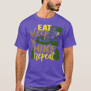 T-shirt Mangez le sommeil Hike Répéter les cadeaux de rand