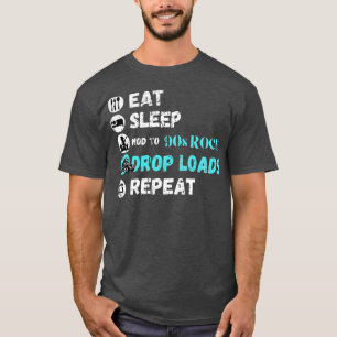 T-shirt Mangez le sommeil Nod jusqu'aux années 90 Charges 