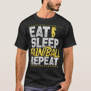 T-shirt Mangez Le Sommeil Paintball Répéter Airsoft Paintb