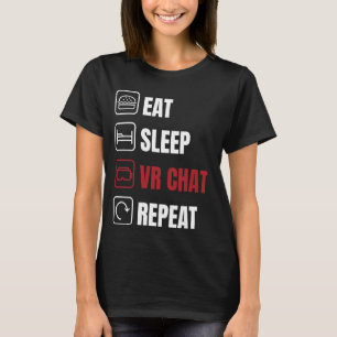 T-shirt Mangez le sommeil par conversation répéter