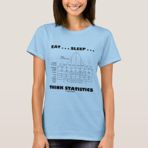 T-shirt Mangez… le sommeil… pensent des statistiques (
