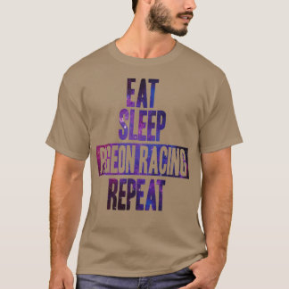 T-shirt Mangez le sommeil Pigeon Racing répétition 1