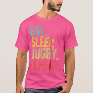 T-shirt Mangez Le Sommeil Répéter Gif Mangez Le Rugby Du S