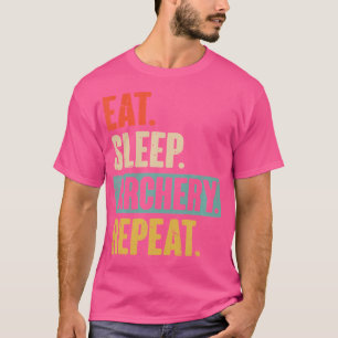T-shirt Mangez le sommeil tir à l'arc Répéter Funny Archer