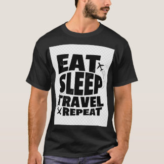 T-shirt Mangez le sommeil Voyage