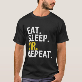 T-shirt Mangez Le Sommeil Vr Répéter Le Cadeau