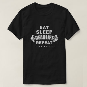 T-shirt Mangez le soulèvement en veille Répétez l'élé