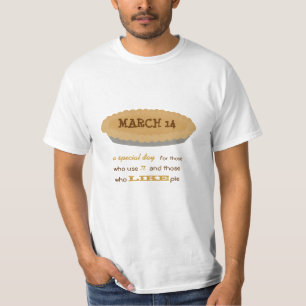 T-shirt Mangez le tarte le jour de pi