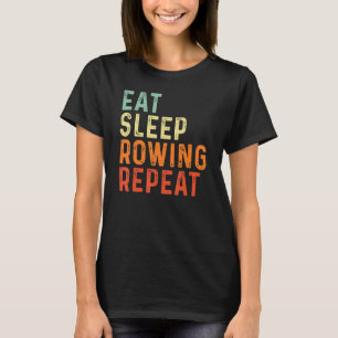 T-shirt Mangez le train du sommeil Répéter Retro Vintage