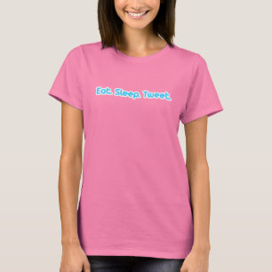 T-shirt Mangez le tweet du sommeil