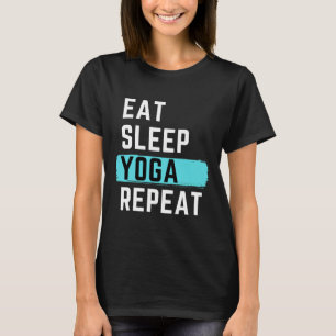 T-shirt Mangez le yoga endormi Répéter 62