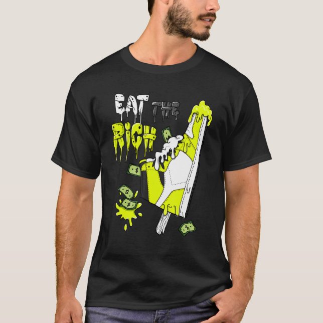 T-shirt Mangez Les Chaussures Riches Crème Glace Og Vision (Devant)