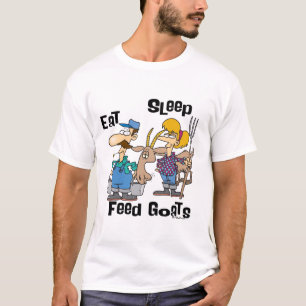 T-shirt Mangez les chèvres d'alimentation du sommeil