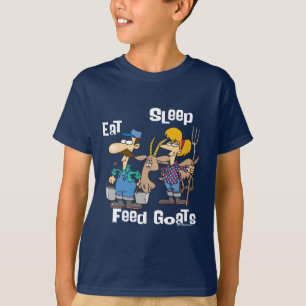 T-shirt Mangez les chèvres d'alimentation du sommeil
