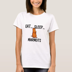 T-shirt Mangez les MARMOTTES de sommeil