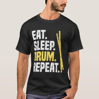 T-shirt Mangez les tambours à répétition du tambour du som