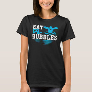 T-shirt Mangez mes bulles nager
