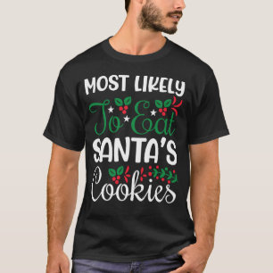 T-shirt Mangez Père Noël Cookies Fantastiques Noël