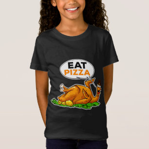 T-Shirt Mangez Pizza drôle de dinde grillée Thanksgiving h