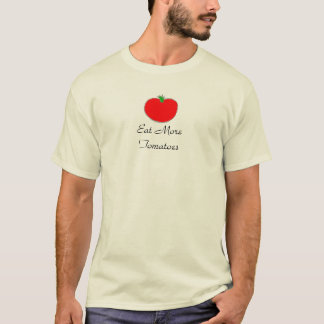 T-shirt Mangez plus de chemises de tomates