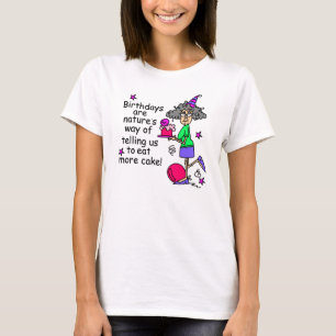 T-shirt Mangez plus de gâteau Humour d'anniversaire