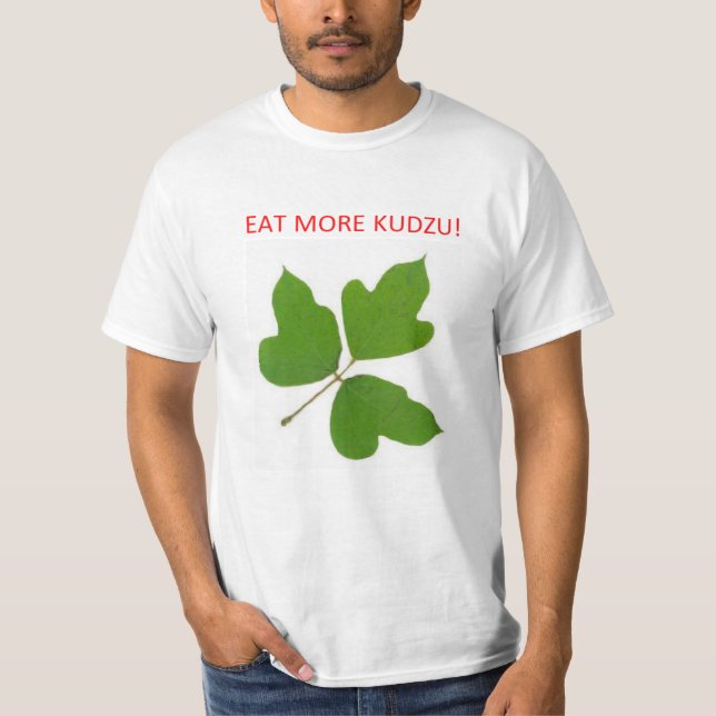 T-SHIRT MANGEZ PLUS DE KUDZU (Devant)
