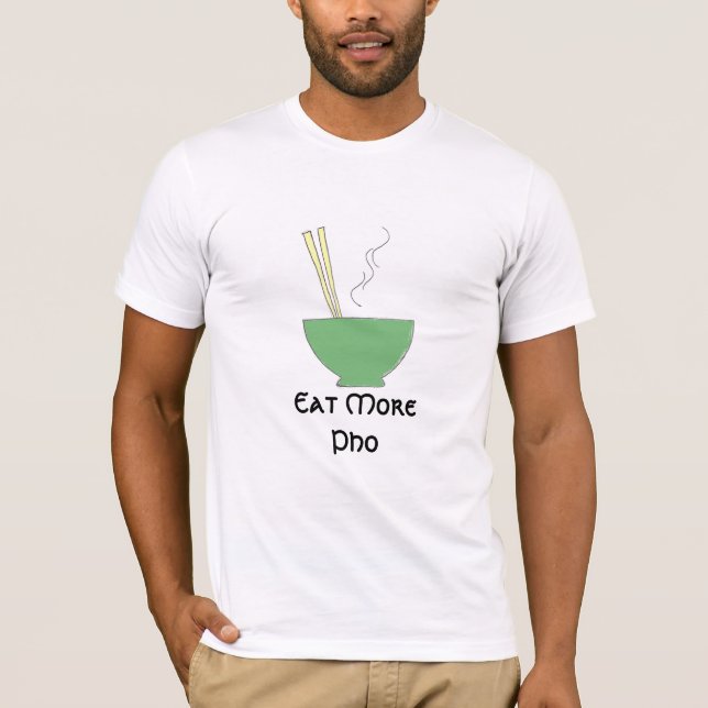 T-shirt Mangez plus de Pho, Ramen, Udon, nouilles… (Devant)