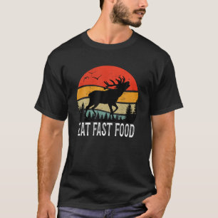 T-shirt Mangez Plus Fast Food Vintage Wildlife Trip Retro