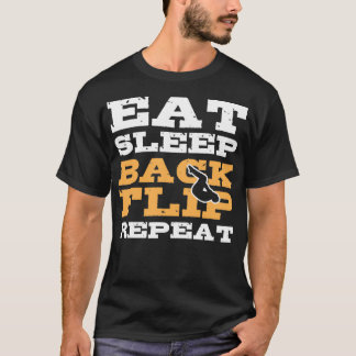T-shirt Mangez Sleep Backflip Répéter Gymnaste Gymnaste ca