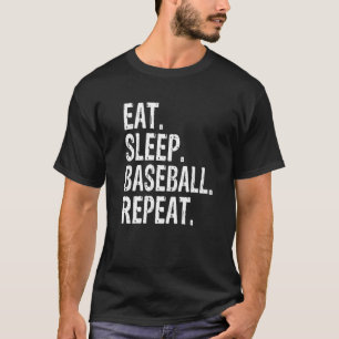 T-shirt Mangez Sleep Baseball Répéter Baseball Premium