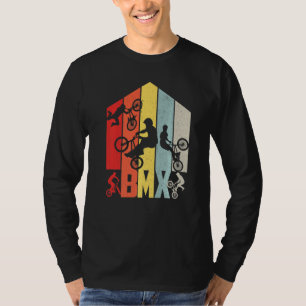 T-shirt Mangez Sleep Bmx Répéter Bicycle Drôle Motocross