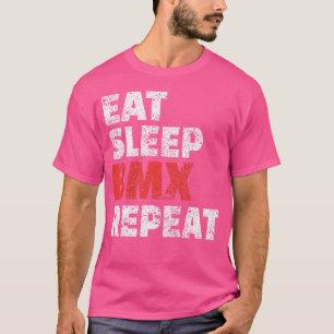 T-shirt Mangez Sleep Bmx Répéter Funny Bike Racing Gif