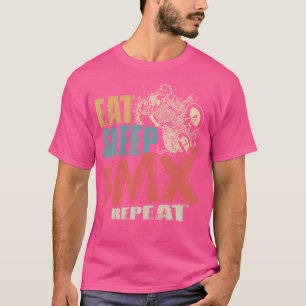 T-shirt Mangez Sleep Bmx Répéter Funny Bmx Bike