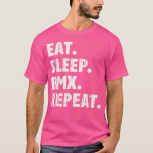 T-shirt Mangez Sleep Bmx Répéter I Love Biking Bmx